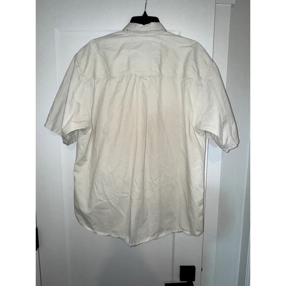 Eddie Bauer Rufton Twill Short Sleeve Button Up Shirt Men’s Large - Picture 6 of 8